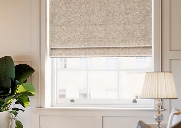 William Morris At Home Marigold, Woven Linen - Twist&Fit Roman Blind - Image 5